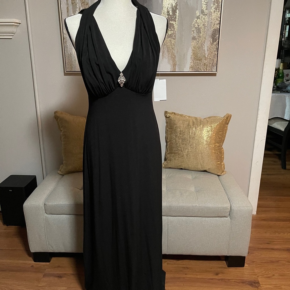 Black dress evening gown
